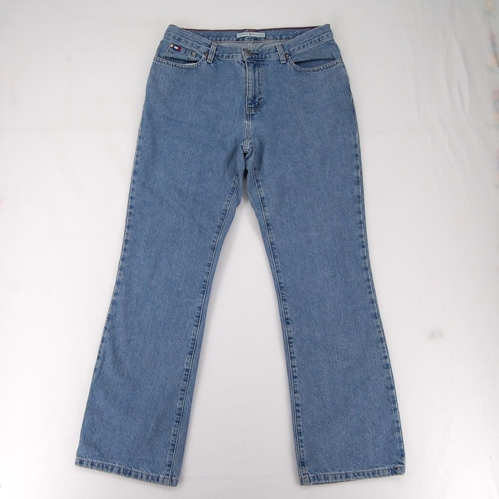Vintage Tommy Hilfiger Jeans Womens 8 Light‎ Wash Blue Straight Leg 100% Cotton